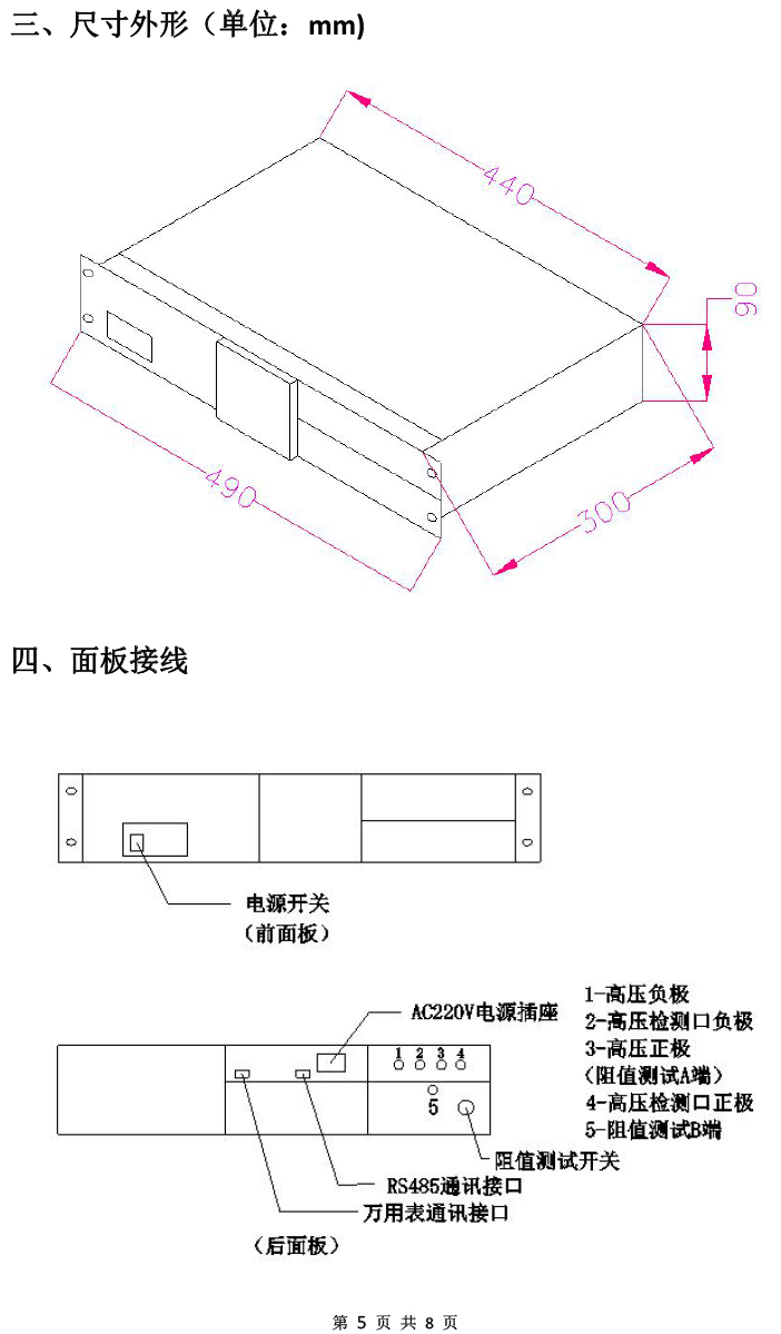 絕緣電阻模擬單元